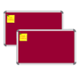 Nechams Notice Board Deluxe Combo Pack of 2 units Color Maroon NBMRN32UF2PK