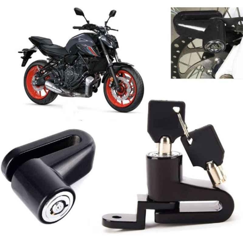 Auto Pearl Steel Black Heavy Duty Anti Theft Disc Brake Lock for MT 09, Lock_799