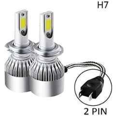 Meenu Arts C6 H-7 All in One Compact Design 36W LED Headlight High and Low Beam Bulb Driving Lamp 6500K - Pack of 2