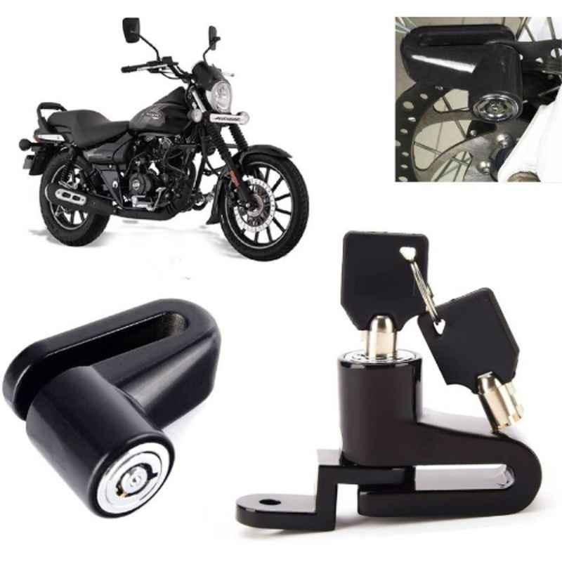 Auto Pearl Steel Black Heavy Duty Anti-Theft Disc Brake Lock for Avenger Street 160, Lock_030
