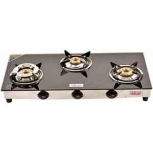 Akai 3 Burner Glass Top Gas Stove