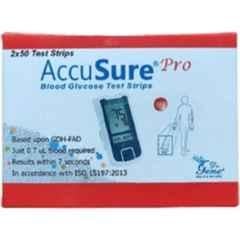 Accusure Pro 100 Pcs Glucometer Test Strips