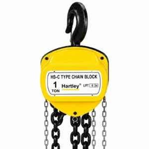 Hartley 1 Ton 6m Alloy Steel Single Fall Manual Chain Hoist Pulley