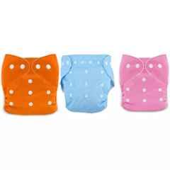 Fastgear Cotton Washable Button Strap Diaper, FG397, Size: Free Size