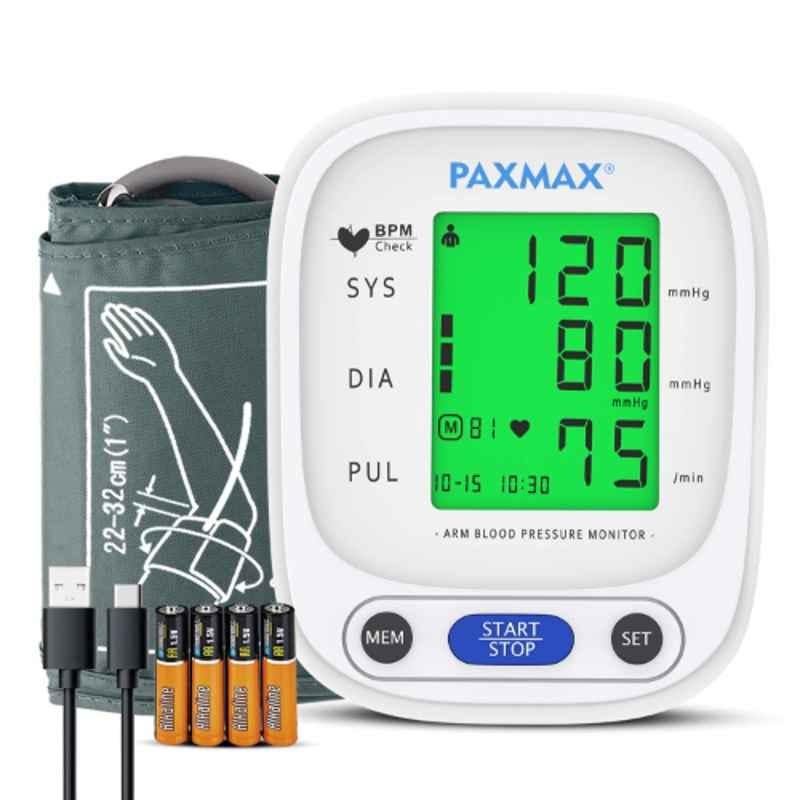 Paxmax BP65E Digital Blood Pressure Monitor with Voice USB Port, GTL5