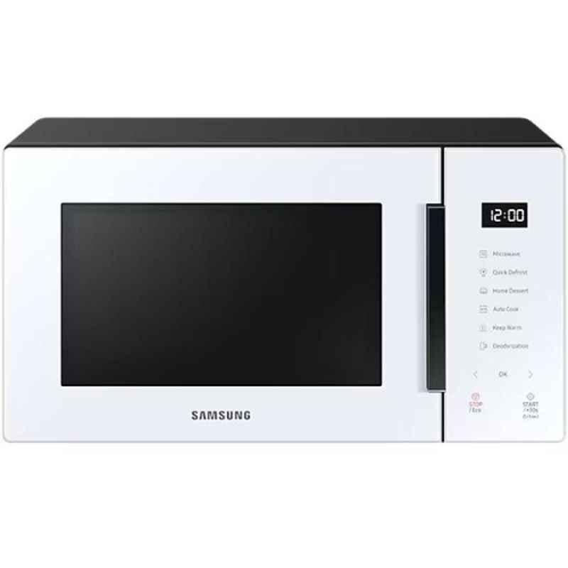 Samsung 1150W 23L White Solo Microwave Oven, MS23T5018AW-SG