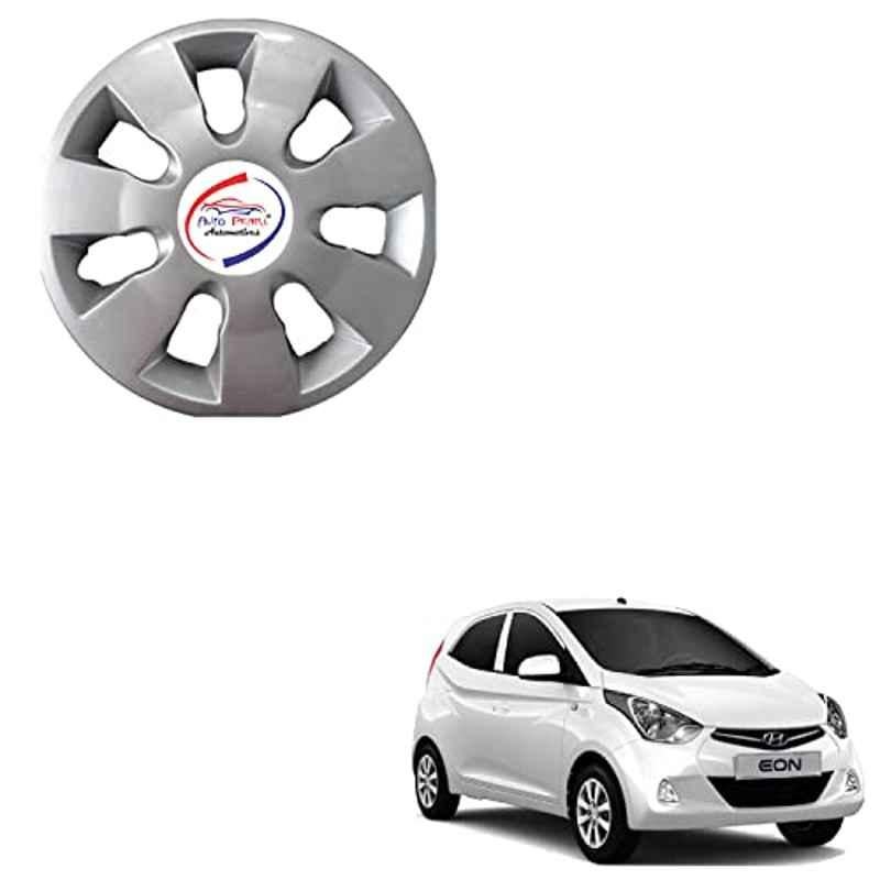 Auto Pearl 4 Pcs 13 inch ABS Silver wg 06 Hubcap Wheel Cover Set with Retention Ring for Hyundai Eon ERA