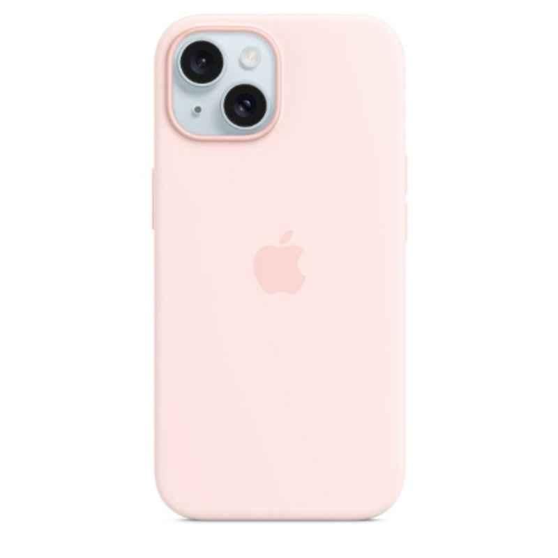 Apple iPhone 15 Silicone Light Pink Back Case with MagSafe, MT0U3ZM/A