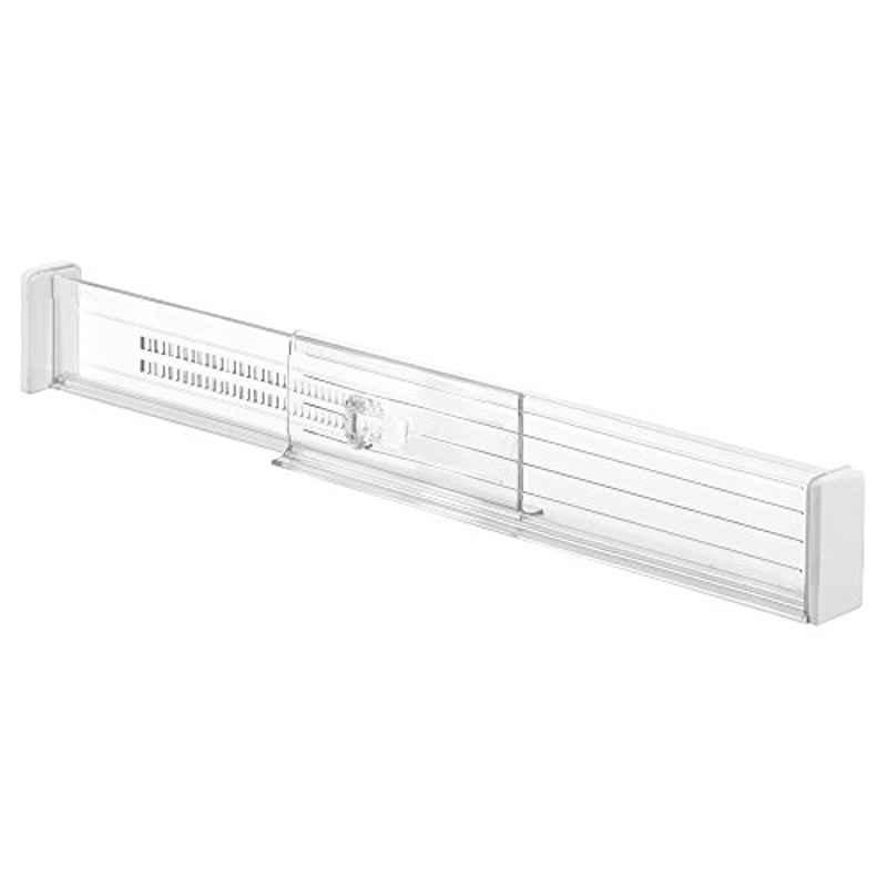 iDesign Linus Plastic Adjustable Drawer Divider (Pack of 2)