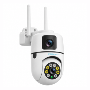 Cybernautt V4K 4MP Dual Lens Full HD Smart Wi-Fi Camera with Colour Night Vision, Human & Motion Detect, 2 Way Audio, Alarm & Support 256GB SD