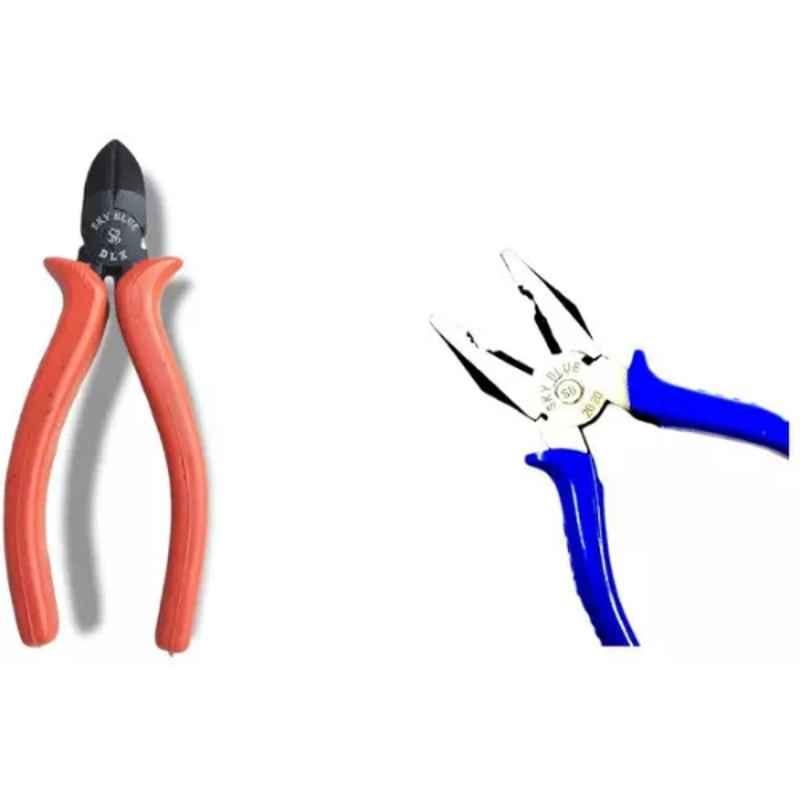 Sky Blue 2 Pcs 7.8 inch Lineman Plier Combo, SBE_PLIER_0772