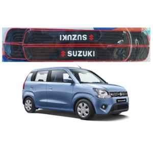 SureStrive 4 Pcs PVC & Rubber Black Car Door Sill Plate Set for Maruti Suzuki New WagonR All Model