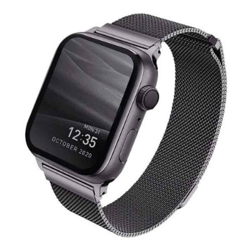 Uniq Dante Stainless Steel Graphite Mesh Magnetic Clasp Strap for Apple Watch 38mm & 40mm