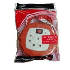 Silcon Gold Baleno 3+1 2.5m 220W Plastic White & Red Extension Board