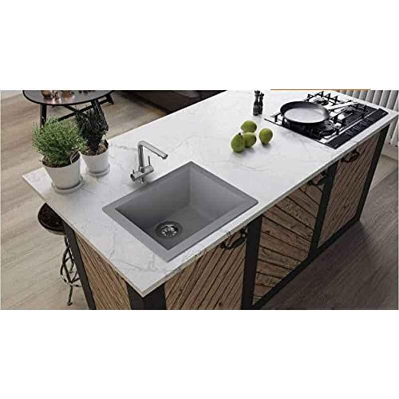 Bassino 40.6x45.7x20.3cm Quartz Grey Kitchen Sink