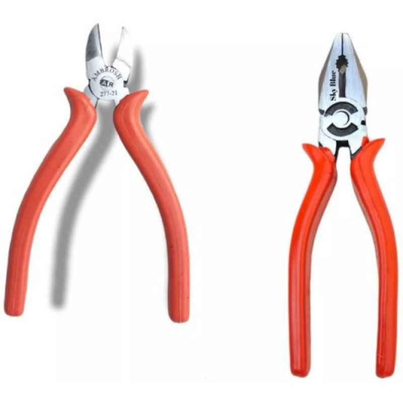 Sky Blue 2 Pcs 7.8 inch Lineman Plier Combo, SBE_PLIER_0354