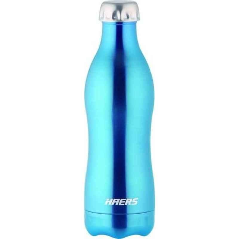 Haers 750ml Stainless Steel Blue Beverage Bottle, HKL-750WB-BLU