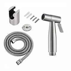 Fastgear ABS & Stainless Steel Silver Chrome Finish Health Faucet Set, FG2015