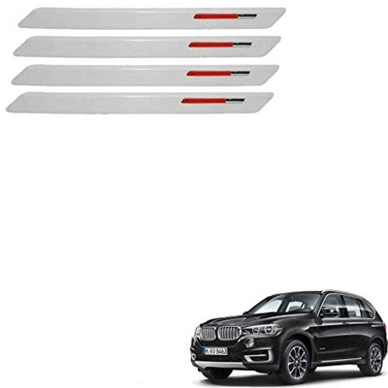 Kozdiko 4 Pcs White & Red Designer Car Bumper Protector Set for BMW X5, KOZ-65570