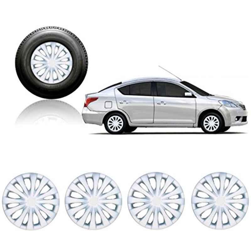 Auto Pearl 4 Pcs 14 inch Silver Car Wheel Cover Set for Nissan Sunny-picture-17