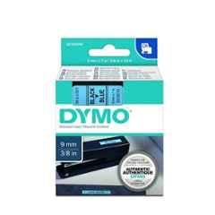 Dymo S0720710 9mmx7m Black on Blue D1 Label Maker Tape, 40916