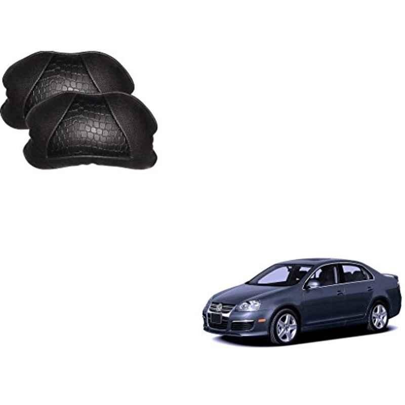 Kozdiko 2 Pcs Memory Foam Black Neck Rest Cushion Pillow Set for Volkswagen Jetta