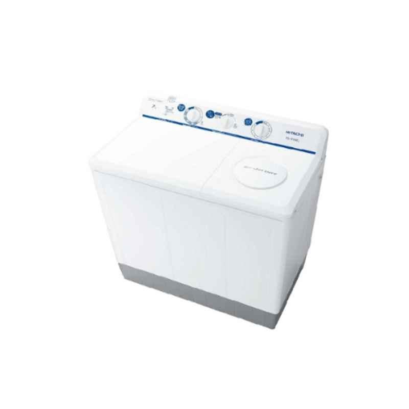 Hitachi 7 Kg Twin Tub Top Loading Semi Automatic Washing Machine, PS999EJ3CGXWH