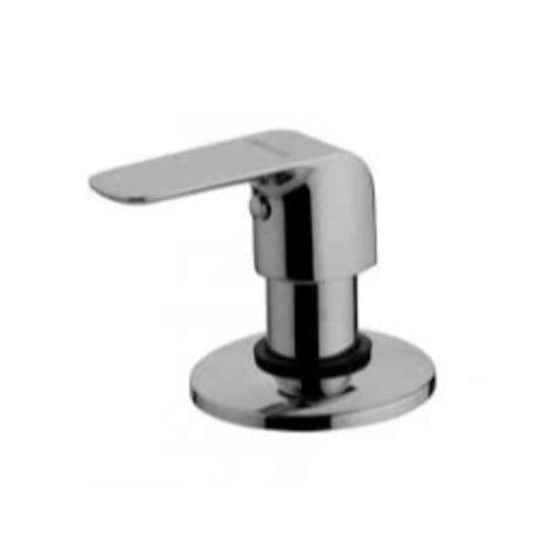 Hindware Fluid Chrome Brass Exposed Part Kit of Flush Cock with Sleeve, Handle & Adjustable Wall Flange, F400052