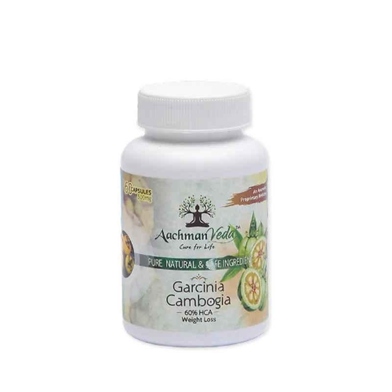 Aachman Veda 500mg Garcinia Cambogia 60% HCA Weight Loss 60 Capsules Bottle, 8939111485548
