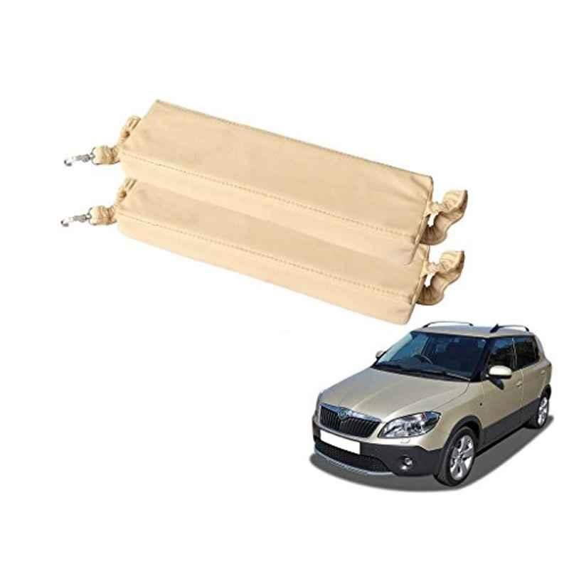 Kozdiko 2 Pcs Beige Seat Gap Filler Set for Skoda Fabia