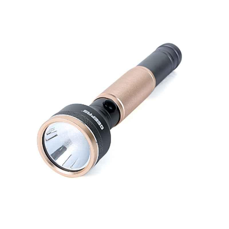 Geepas 2000mAh Rechargeable LED Flashlight with Power Bank, GFL4666