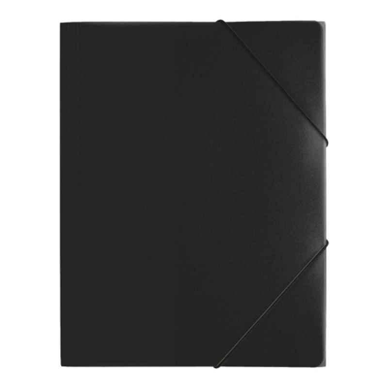 Pagna A4 Black Polypropylene Folder with elastic fastener