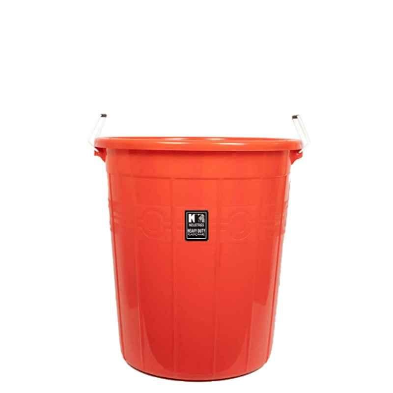 KKR 30L Plastic Red Round Heavy Duty Bucket Without Lid