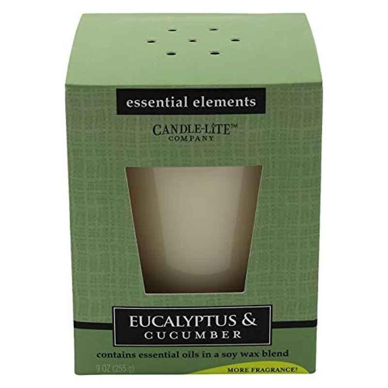 Candle Lite 9 Oz Eucalyptus & Cucumber Fragrance Candle