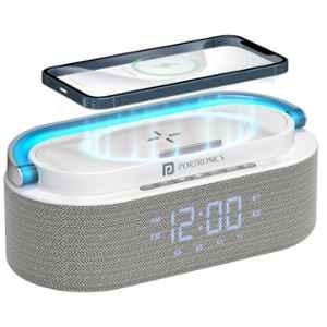 Portronics Strings 16W White Portable Bluetooth Speaker with Wireless Charging, POR 3404