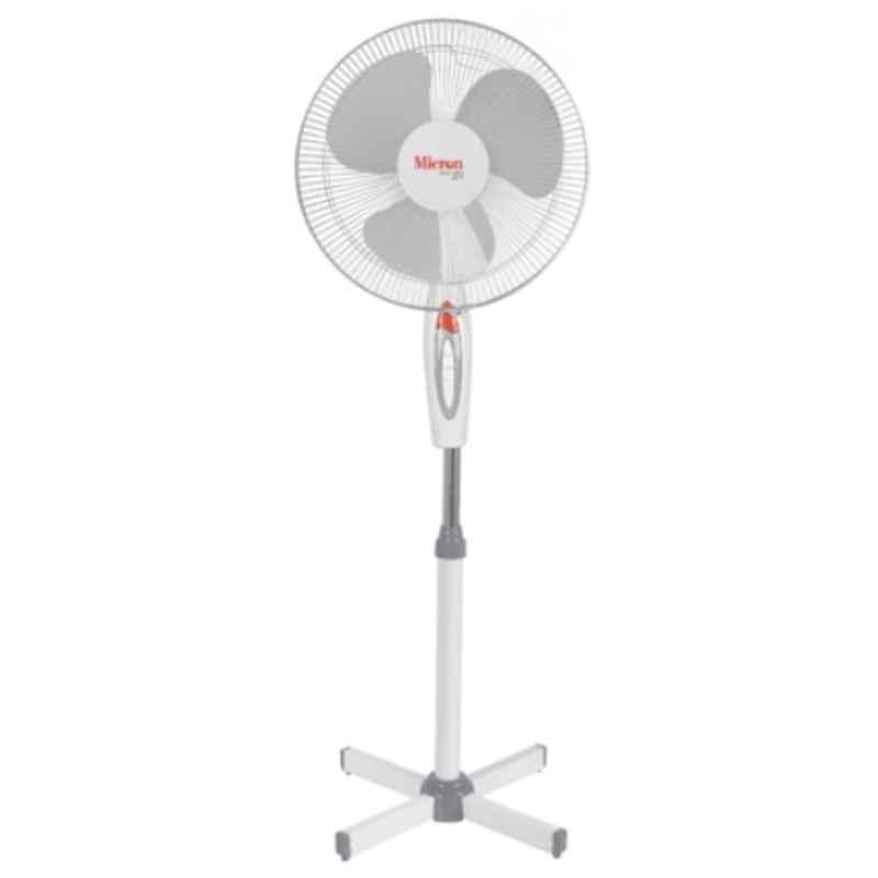 Micron Cool Breeze 16 inch 3 Blade Plastic Pearl White Pedestal Fan, MME-CB02