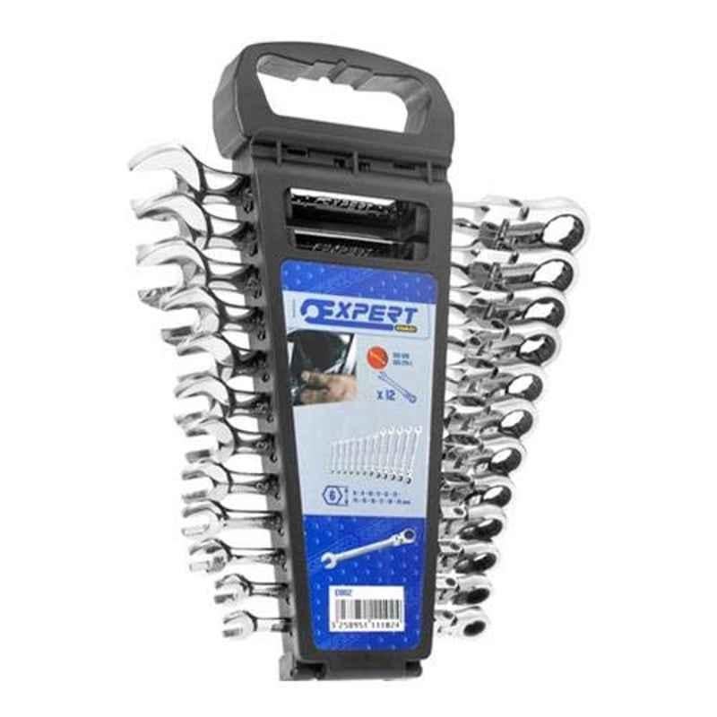 Expert E111102 Metric Hinged Ratchet Combination Wrench 12 PCS Set