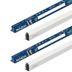 Magik Ultima Super Mini 2ft 20W 6500K Warm White LED Batten Light (Pack of 2), BUSM020C4501E2