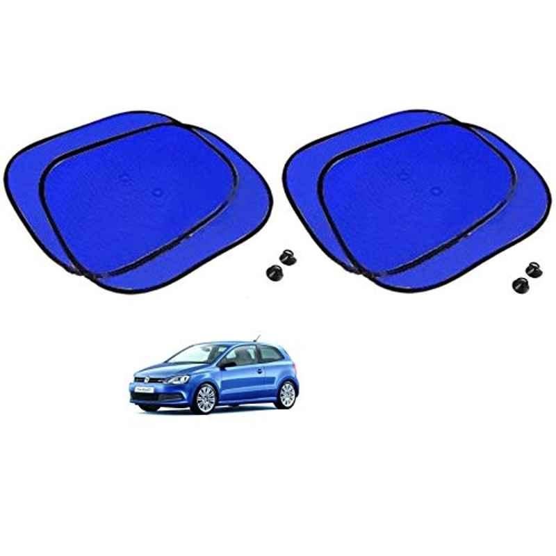 Kozdiko 4 Pcs Blue Chipkoo Car Window Sunshade Curtain Set for Volkswagen Polo GT, koz_82876
