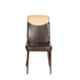 Teal Orbit Faux Leather Brown & Beige Dining Chair, 19002045