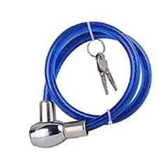 Meenu Arts Cable Lock for Bike, Helmet, Cycle & Luggage (Multipurpose Uses) Colour-Blue.