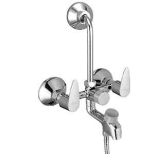 Mayur Ocich Trendy Brass 3 In 1 Wall Mounted Chrome Plated Wall Mixer for Hand & Overhead Shower