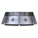 ZAP 45x20cm Stainless Steel Double Bowl Kitchen Sink