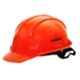 Karam Orange Plastic Cradle Ratchet Type Safety Helmet, PN-521 (Pack of 10)