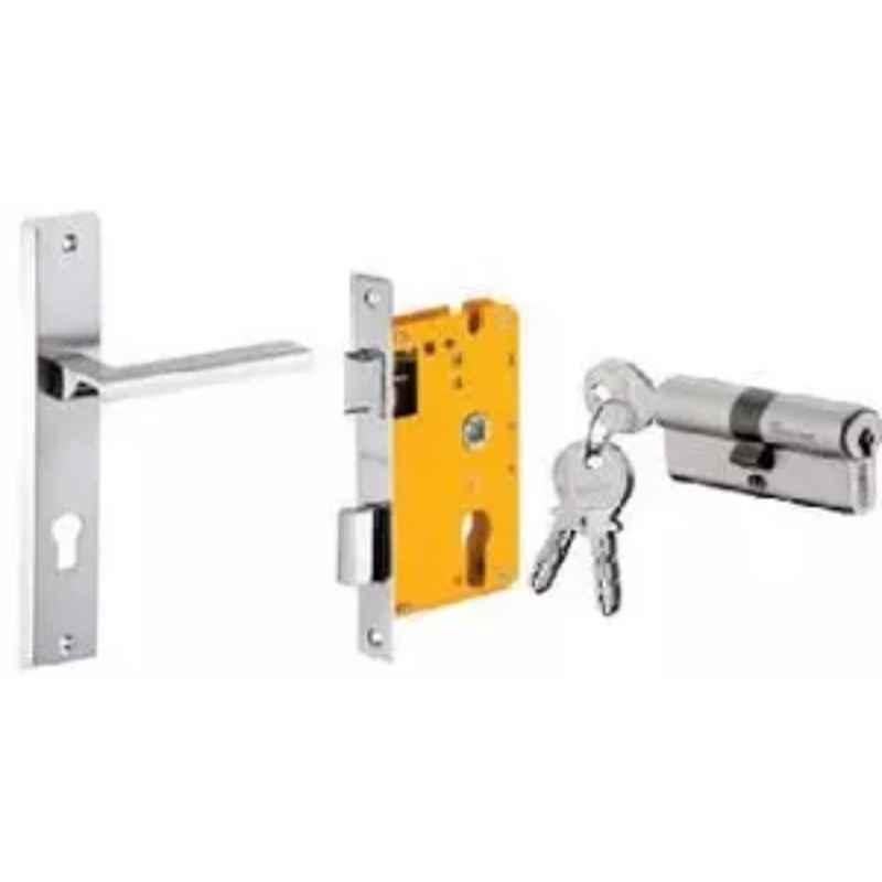 Dorset ML Series Piera 60mm Stainless Steel Patina Finish Door Handle Lock Set with Both Side Key Cylinder, ML PIE