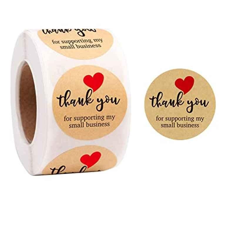 Rubik 1000 Labels Style L Thank You Home Made with Love Especially for You Gold Labels Sticker Roll (Pack of 2)