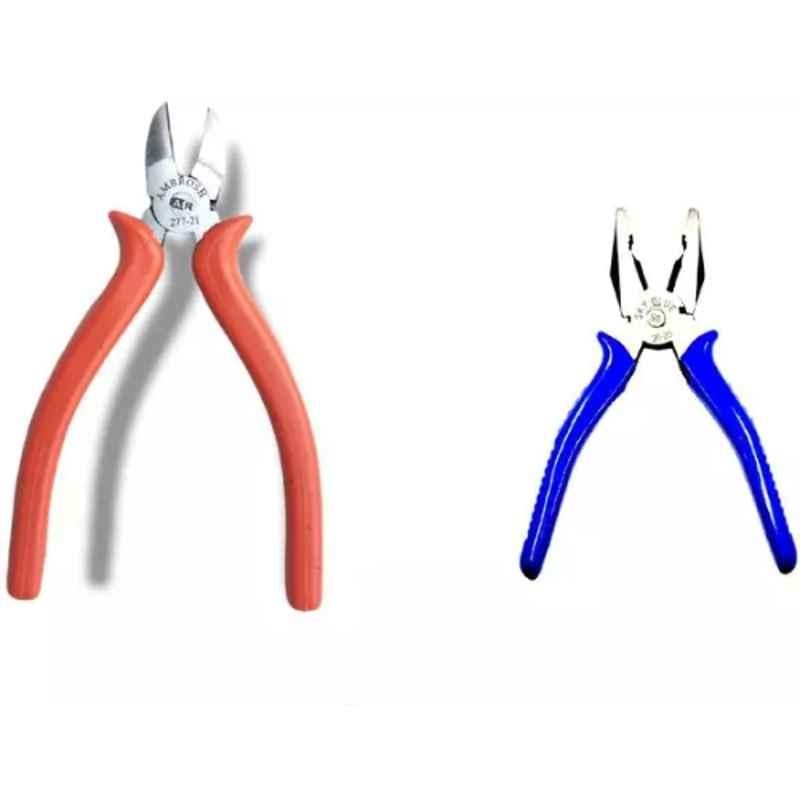 Sky Blue 2 Pcs 7.8 inch Lineman Plier Combo, SBE_PLIER_0485