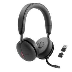 Dell WL5024 Pro Leatherette Black Wireless ANC Headset with AI-Based Noise Cancellation Microphone
