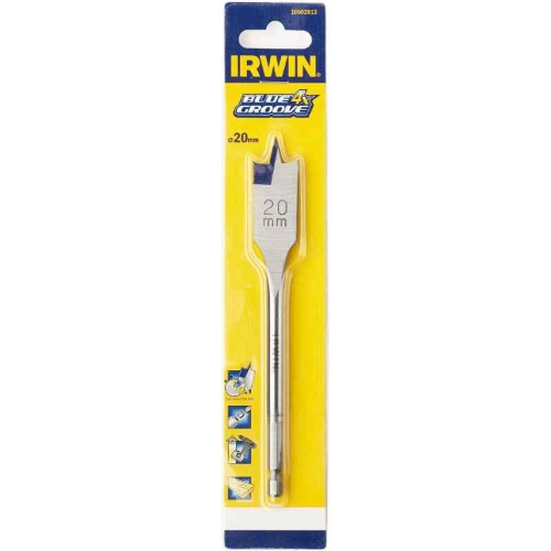 Irwin 20mm Speedbor Blue Groove 4X Flat Bit, 10502813