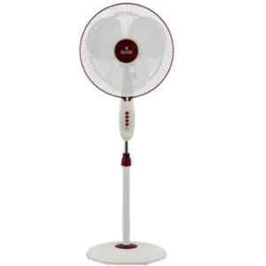 Polycab Unicorn 55W White Maroon Pedestal Fan, FPENSST025P, Sweep: 400 mm